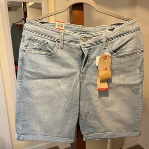 Levi’s Women's Light Blue Denim Shorts
